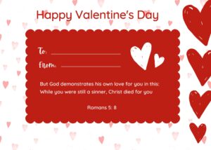Free Printable Christian Valentine Cards - Bible Activities For Kids