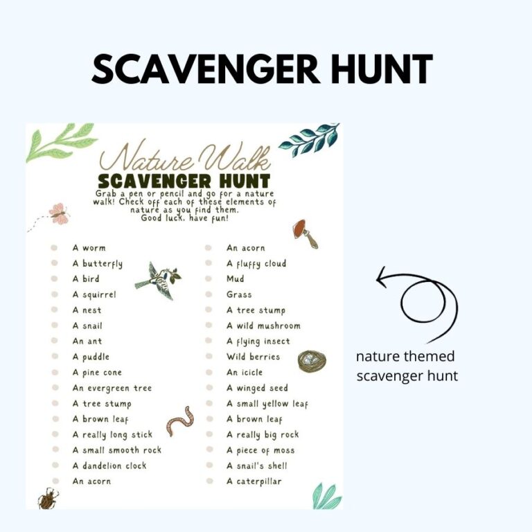 Free Outdoor Bible Scavenger Hunt For Kids - Bible Activities For Kids