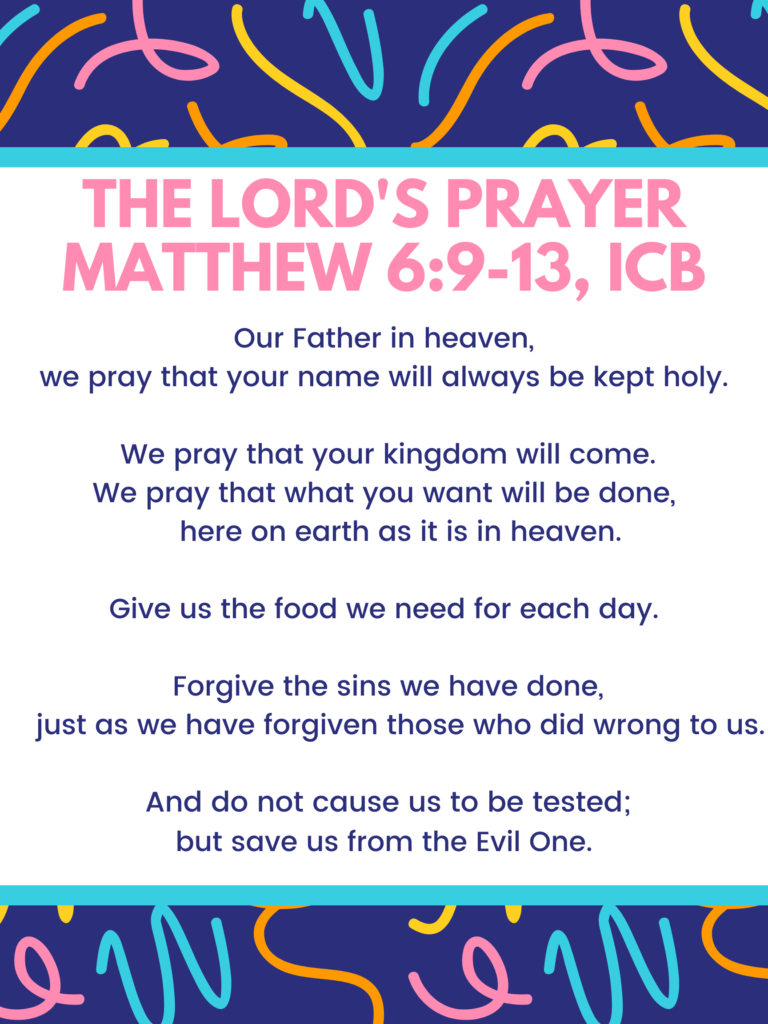 free printable lord's prayer